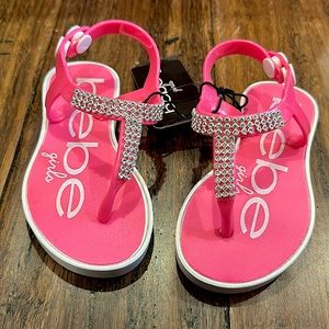 NWT BEBE TODDLER SANDALS 7/8